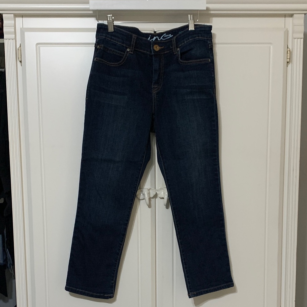 INC International Concepts Dark Wash Ankle Jeans